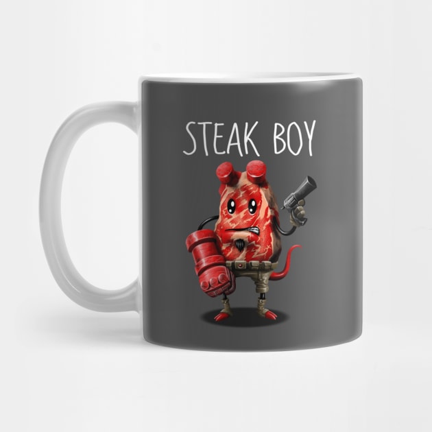 Steak Boy by Vincent Trinidad Art